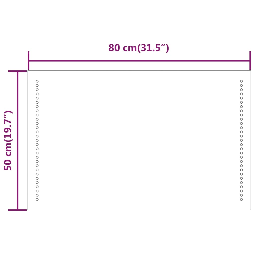 LED-Badspiegel 50x80 cm | Stepinfit.de