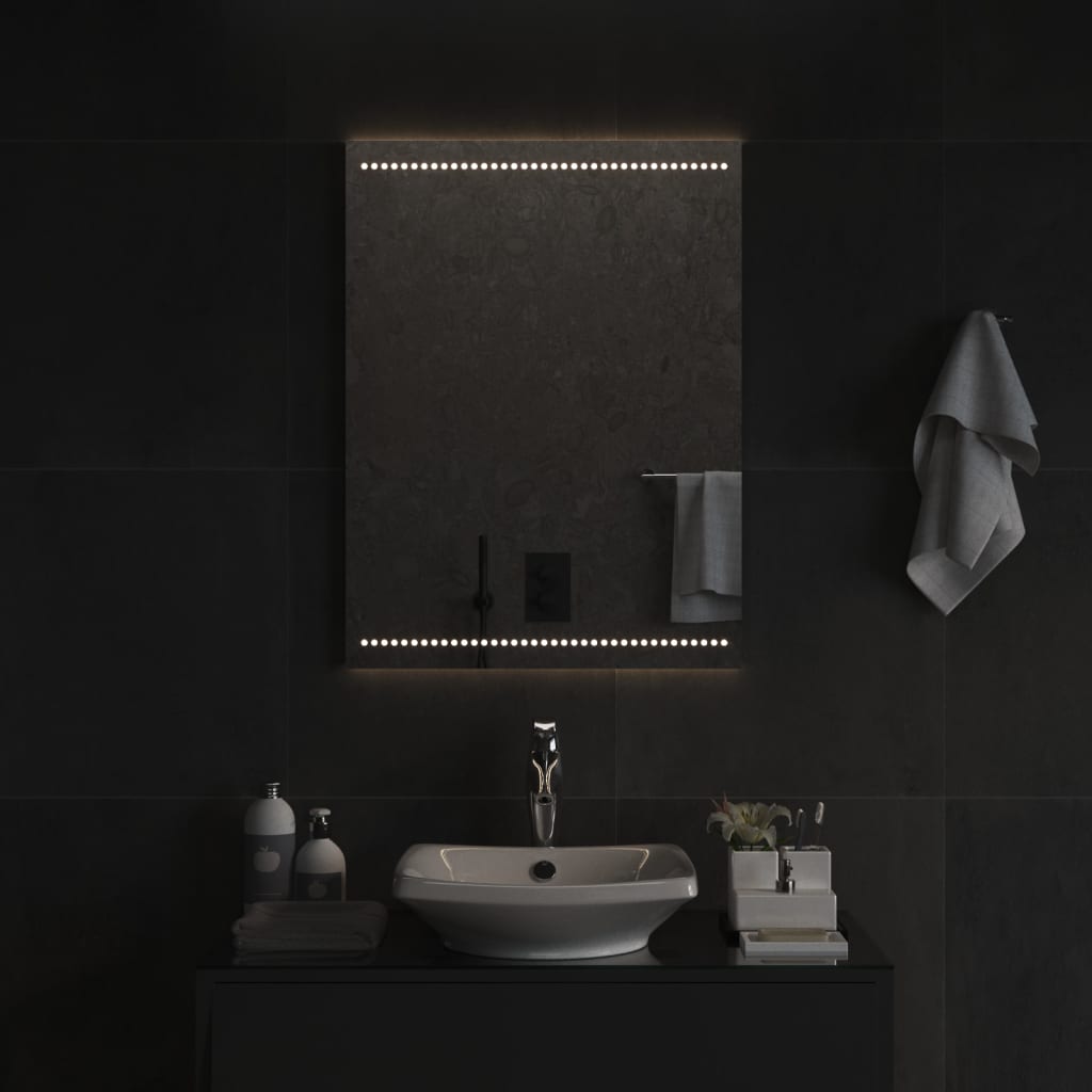 vidaXL Miroir de salle de bain à LED 60x80 cm