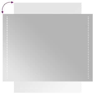 Koupelnové zrcadlo s LED osvětlením 60 x 80 cm - obrázek 7