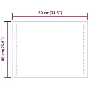 Koupelnové zrcadlo s LED osvětlením 60 x 80 cm - obrázek 11