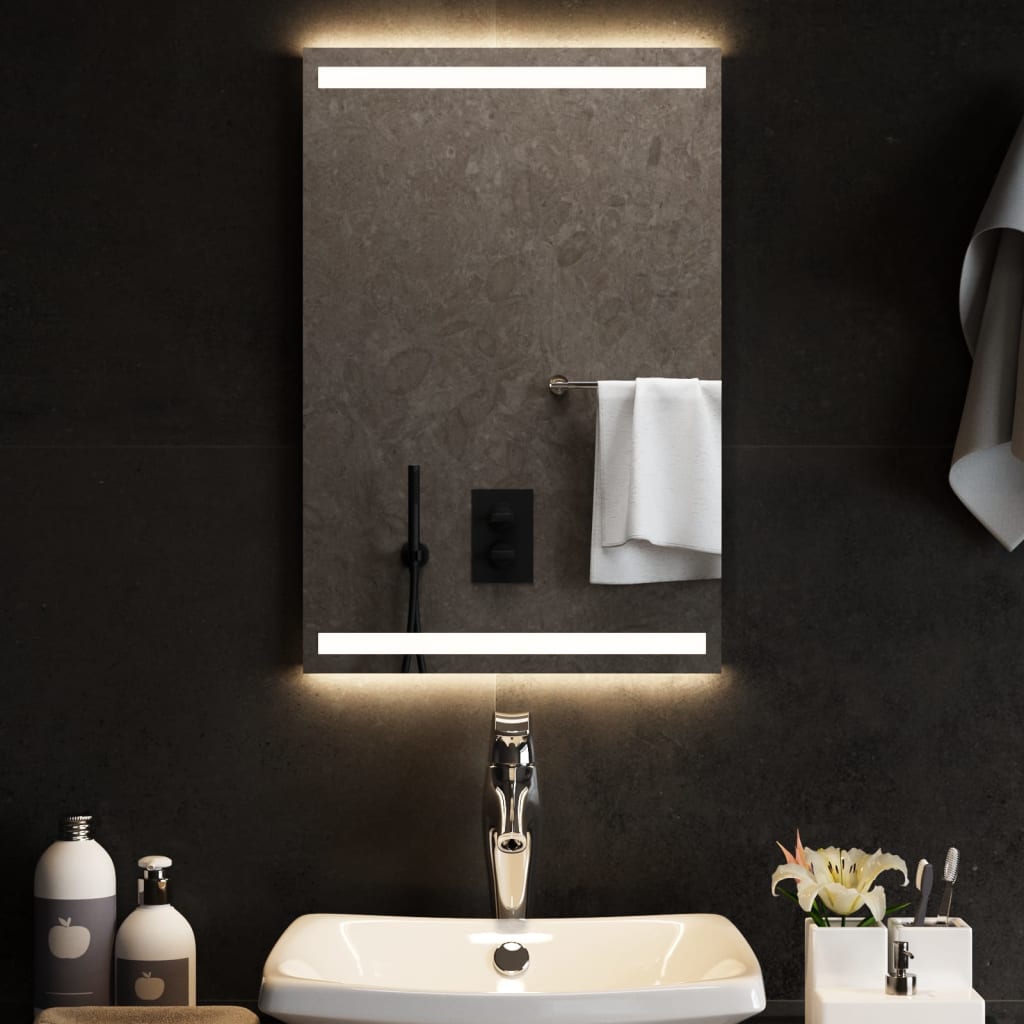 vidaXL Badkamerspiegel LED 40x60 cm transparent