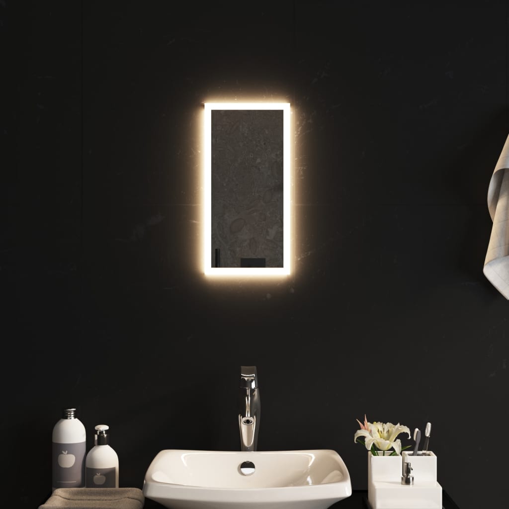 vidaXL Badkamerspiegel LED 20x40 cm