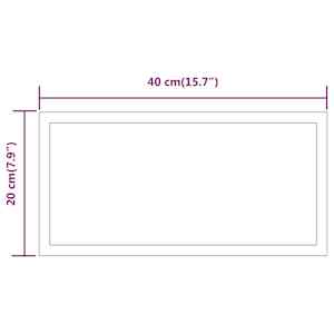 Koupelnové zrcadlo s LED osvětlením 20x40 cm - obrázek 7