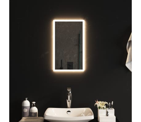 vidaXL Specchio da Bagno con Luci LED 30x50 cm