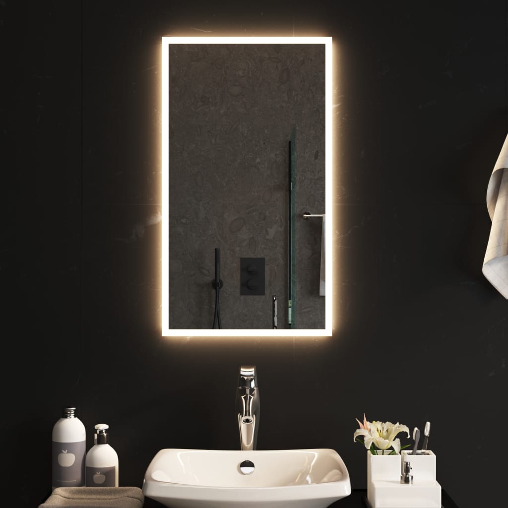 vidaXL Specchio da Bagno con Luci LED 40x70 cm