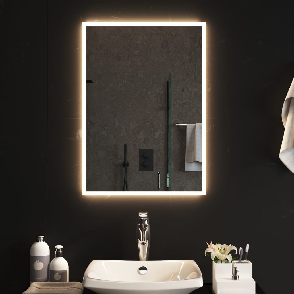 vidaXL Badkamerspiegel LED 50x70 cm