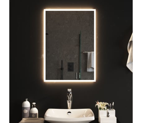 vidaXL Miroir de salle de bain à LED 50x70 cm