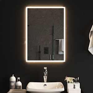 vidaXL Badkamerspiegel LED 50x70 cm