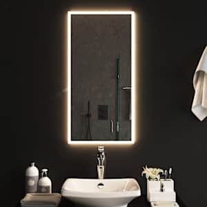 vidaXL Καθρέφτης Μπάνιου με LED 40x80 εκ.