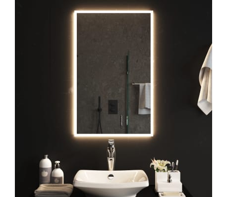 vidaXL Espejo de baño con LED 50x80 cm