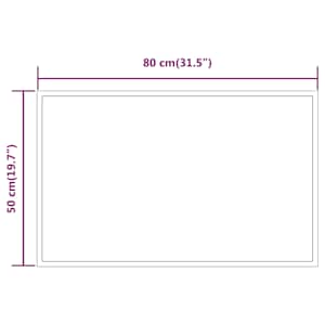 Koupelnové zrcadlo s LED osvětlením 50x80 cm - obrázek 7