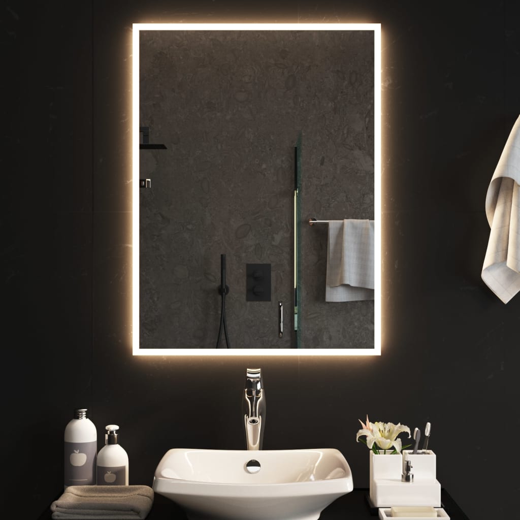 vidaXL LED Bathroom Mirror 60x80 cm