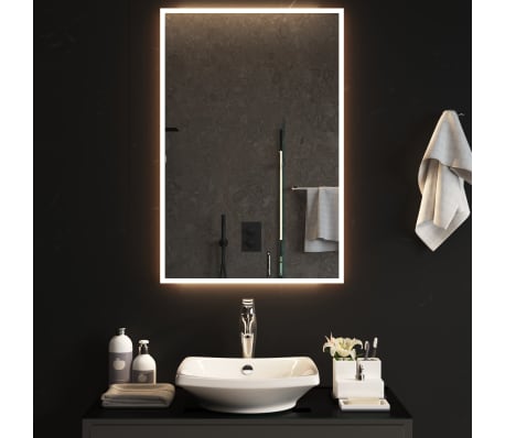 vidaXL Miroir de salle de bain &agrave; LED 60x90 cm