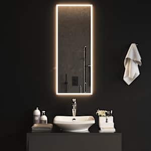 vidaXL Baderomsspeil med LED 40x100 cm