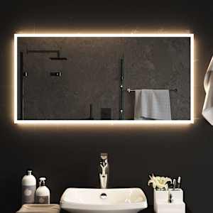 vidaXL Miroir de salle de bain &agrave; LED 50x100 cm