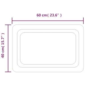 Koupelnové zrcadlo s LED osvětlením 40x60 cm - obrázek 5
