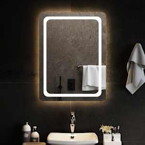 Koupelnové zrcadlo s LED osvětlením 60 x 80 cm - obrázek 1