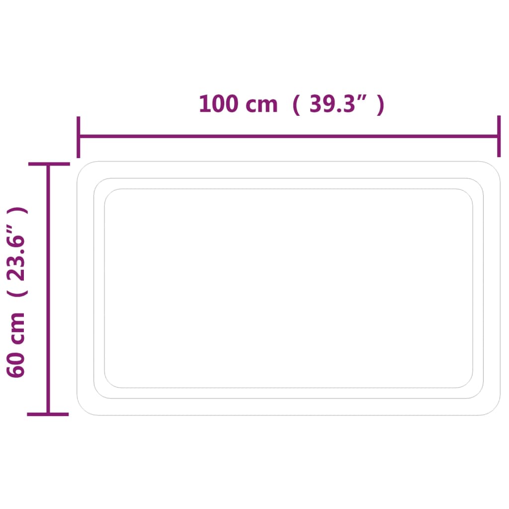 LED-Badspiegel 60x100 cm | Stepinfit.de