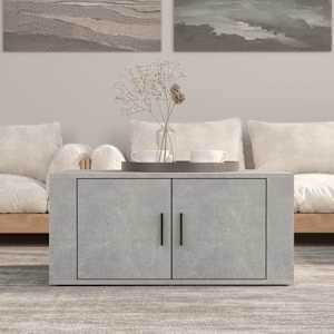 Konferenční stolek betonově šedý 80x50x36 cm kompozitní dřevo - obrázek 1
