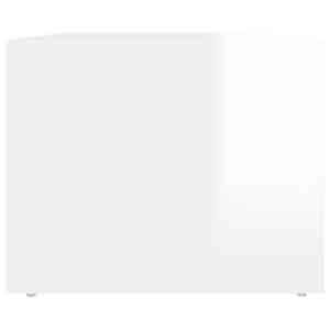 Konferenční stolek lesklý bílý 80 x 50 x 40 cm kompozitní dřevo - obrázek 7