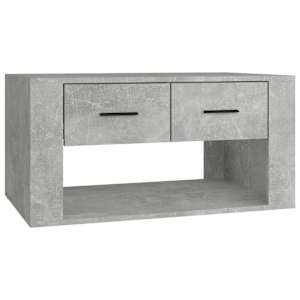 Konferenční stolek betonově šedý 80x50x40 cm kompozitní dřevo - obrázek 2