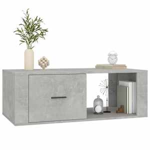 Konferenční stolek betonově šedý 100x50,5x35cm kompozitní dřevo - obrázek 4
