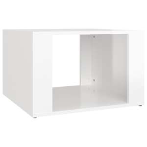 Noční stolek bílý s vysokým leskem 57x55x36 cm kompozitní dřevo - obrázek 2