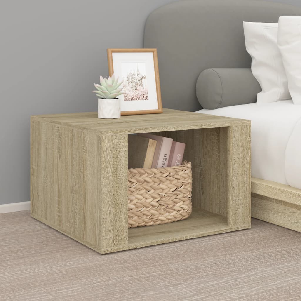vidaXL Bedside Table Sonoma Oak 57x55x36 cm Engineered Wood