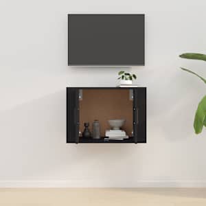 vidaXL Meuble TV mural Noir 57x34,5x40 cm