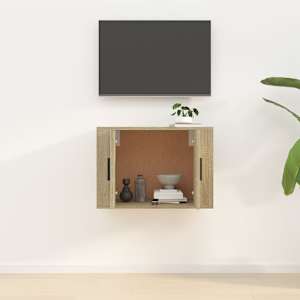 Nástěnná TV skříňka dub sonoma 57 x 34,5 x 40 cm - obrázek 3