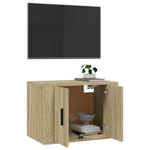 Nástěnná TV skříňka dub sonoma 57 x 34,5 x 40 cm - obrázek 5