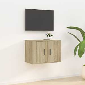 Nástěnná TV skříňka dub sonoma 57 x 34,5 x 40 cm - obrázek 1