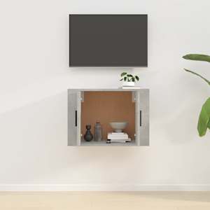 Nástěnná TV skříňka betonově šedá 57 x 34,5 x 40 cm - obrázek 3
