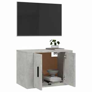 Nástěnná TV skříňka betonově šedá 57 x 34,5 x 40 cm - obrázek 5