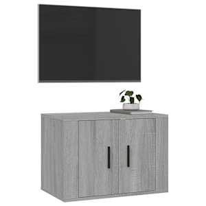 Nástěnná TV skříňka šedá sonoma 57 x 34,5 x 40 cm - obrázek 4