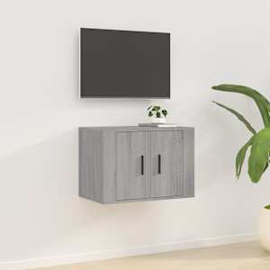 Nástěnná TV skříňka šedá sonoma 57 x 34,5 x 40 cm - obrázek 1