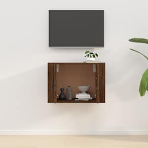 Nástěnná TV skříňka hnědý dub 57 x 34,5 x 40 cm - obrázek 3