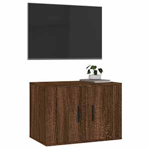 Nástěnná TV skříňka hnědý dub 57 x 34,5 x 40 cm - obrázek 4