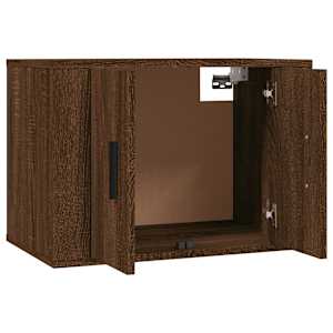 Nástěnná TV skříňka hnědý dub 57 x 34,5 x 40 cm - obrázek 8