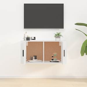 Nástěnná TV skříňka bílá 80 x 34,5 x 40 cm - obrázek 3