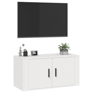 Nástěnná TV skříňka bílá 80 x 34,5 x 40 cm - obrázek 4