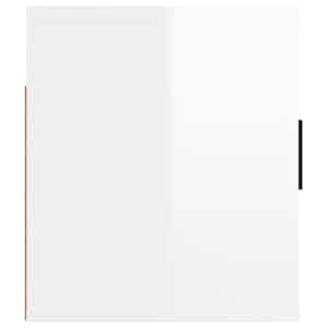 Nástěnná TV skříňka bílá s vysokým leskem 80 x 34,5 x 40 cm - obrázek 7