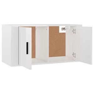 Nástěnná TV skříňka bílá s vysokým leskem 80 x 34,5 x 40 cm - obrázek 8