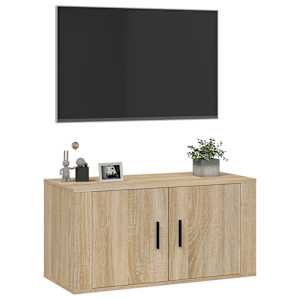 Nástěnná TV skříňka dub sonoma 80 x 34,5 x 40 cm - obrázek 4