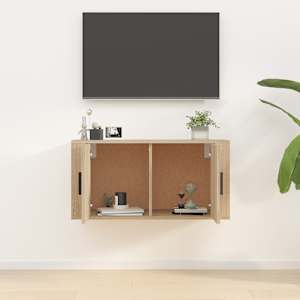 vidaXL Stenska TV omarica sonoma hrast 80x34,5x40 cm