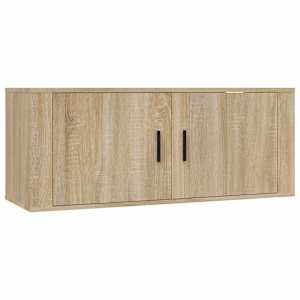 Nástěnná TV skříňka dub sonoma 100 x 34,5 x 40 cm - obrázek 2