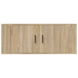 Nástěnná TV skříňka dub sonoma 100 x 34,5 x 40 cm - obrázek 4