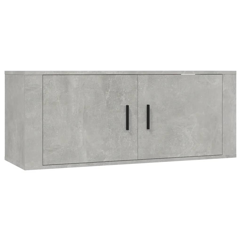 vidaXL Nástěnná TV skříňka betonově šedá 100 x 34,5 x 40 cm