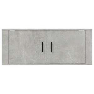Nástěnná TV skříňka betonově šedá 100 x 34,5 x 40 cm - obrázek 6
