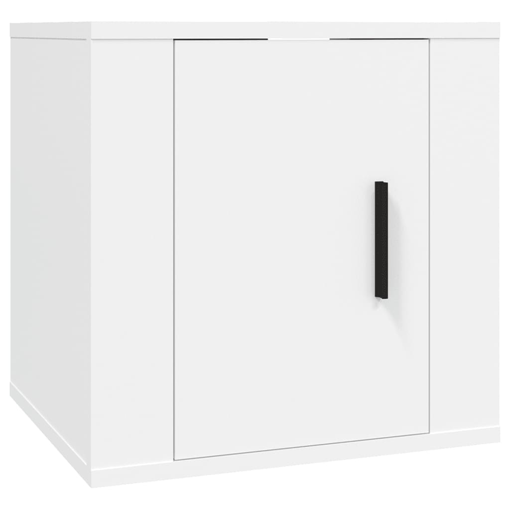 Stenska TV omarica 2 kosa bela 40x34,5x40 cm